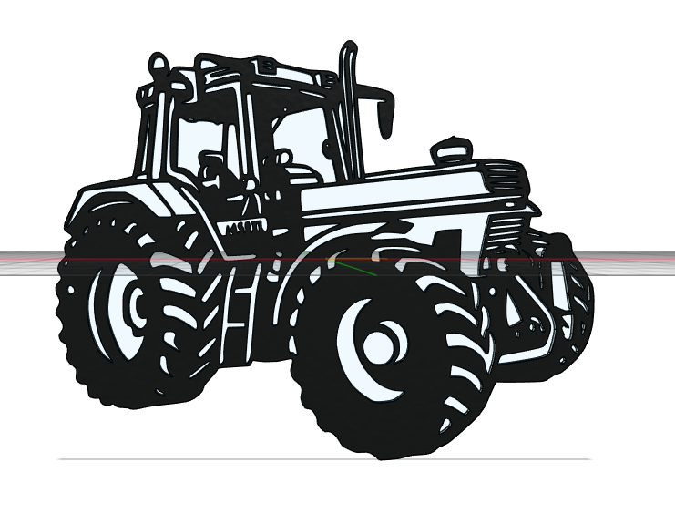 Tracteur stylisé