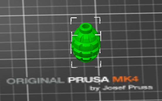 Korálek granát / Grenade bead