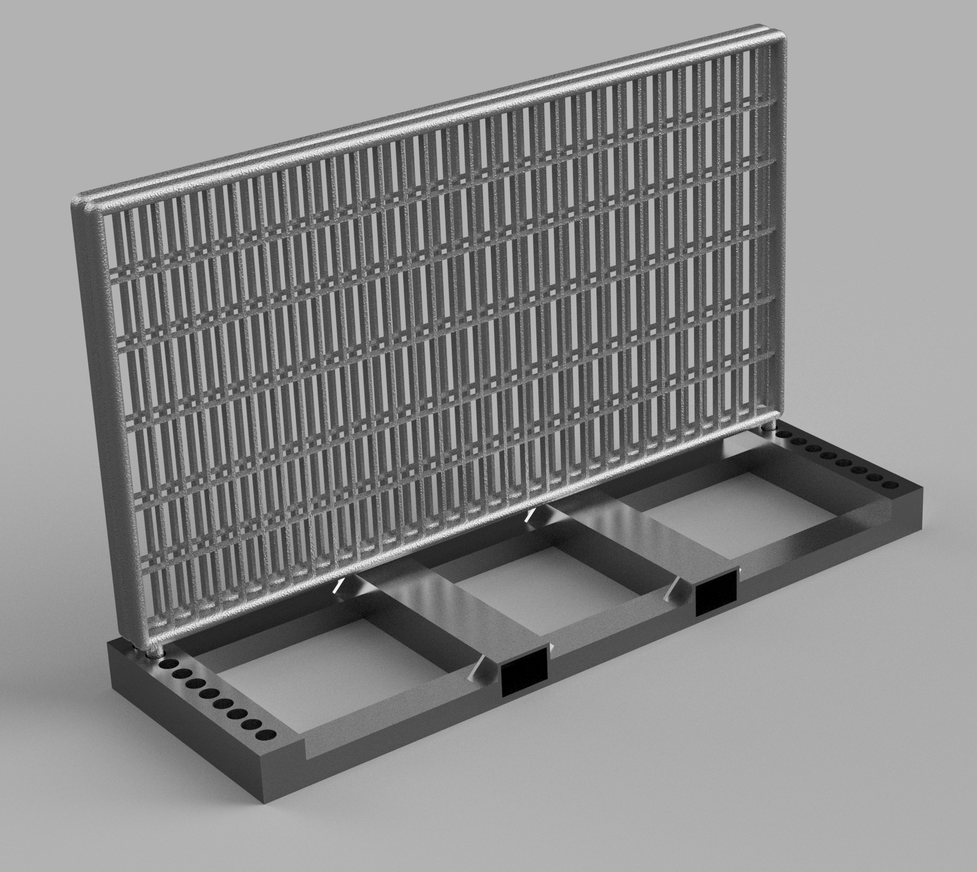 Forklift Base for Hoarding Fence / Bauzaun in Scale 1:14
