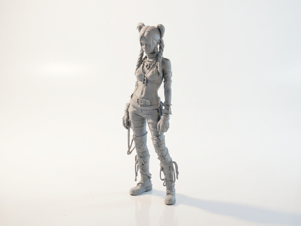 Huntress Girl Fantasy Female Figurine 3D Printable
