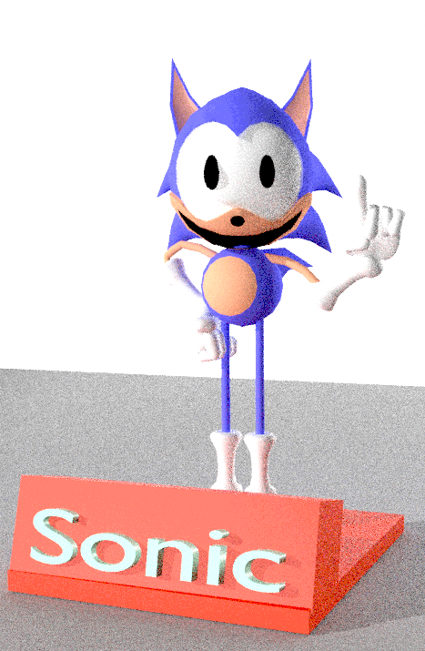 Rare sonic figure model