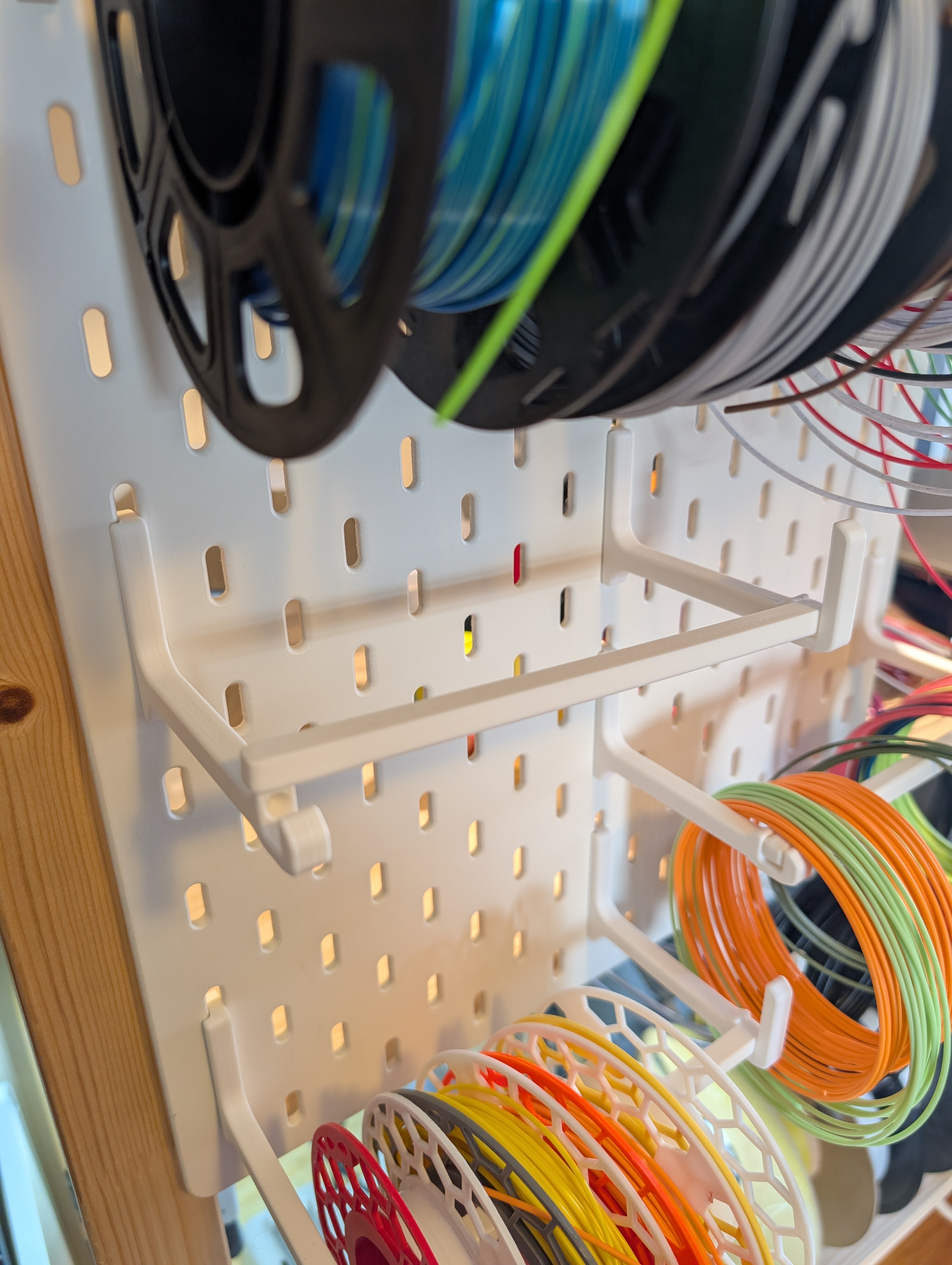 Print-In-Place Skadis Mini Spool Rack
