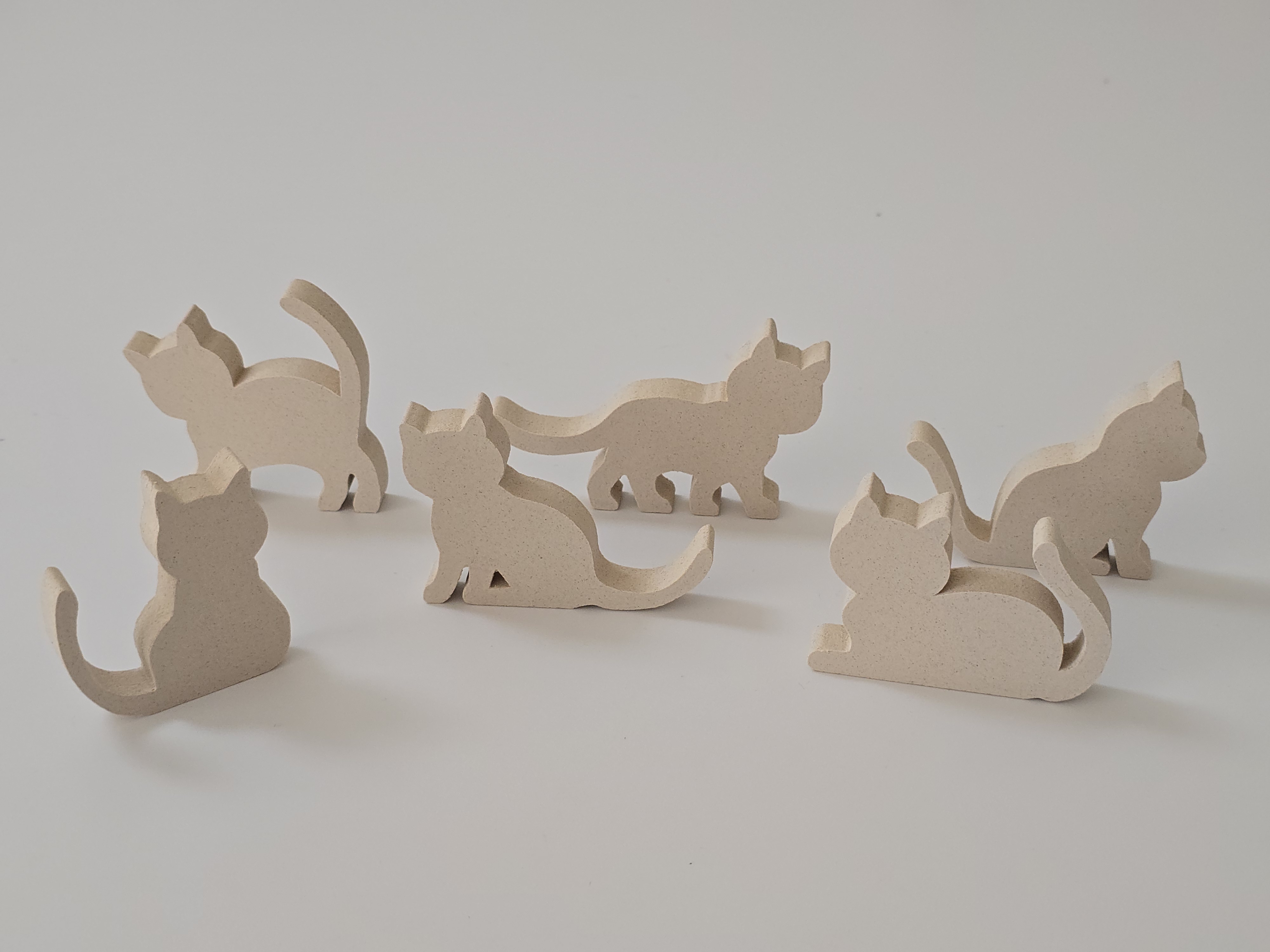 Neko Cat Silhouette Stands