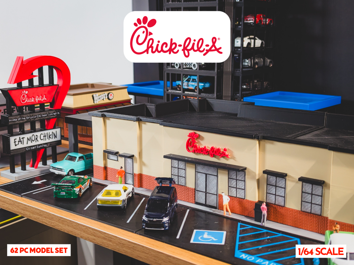 Chick-fil-A Model Set - 1:64 Scale Diorama