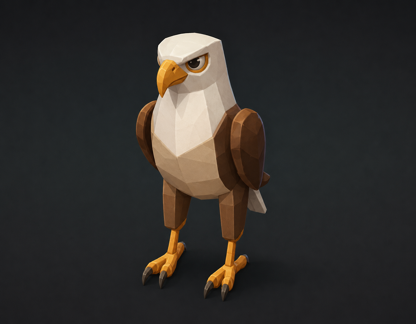 Hawk low poly