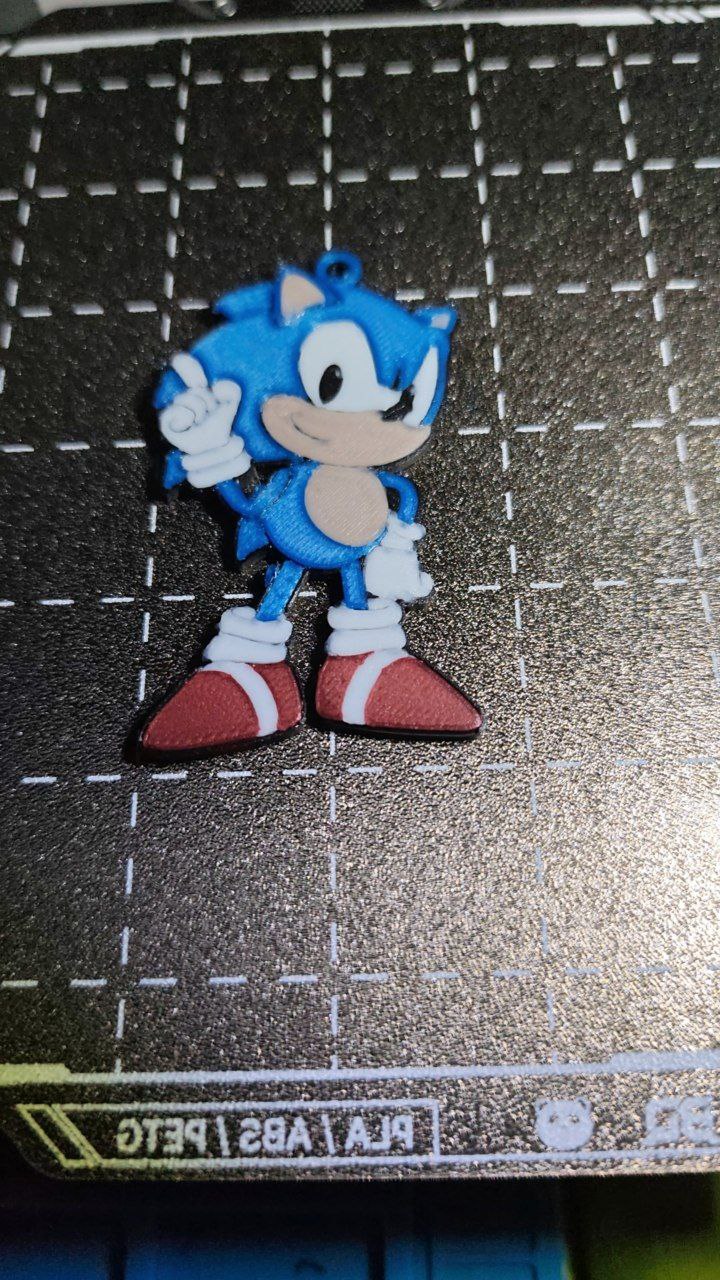 Miniatura 3 do modelo 3D Multicolor Sonic Keychain