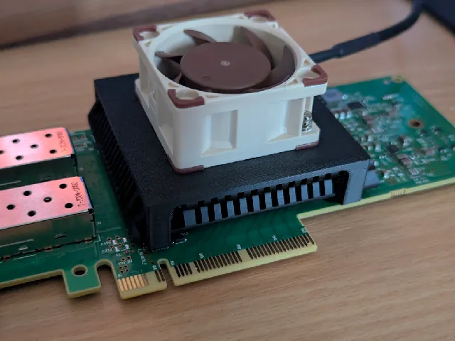 lr-link (Mellanox) Connectx-5 40mm fan mount