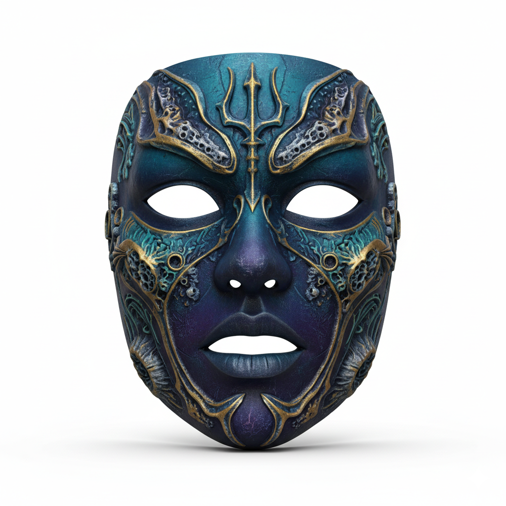 Ocean Abyss Monarch, mask, cosplay, wearable, costume, face, helmet