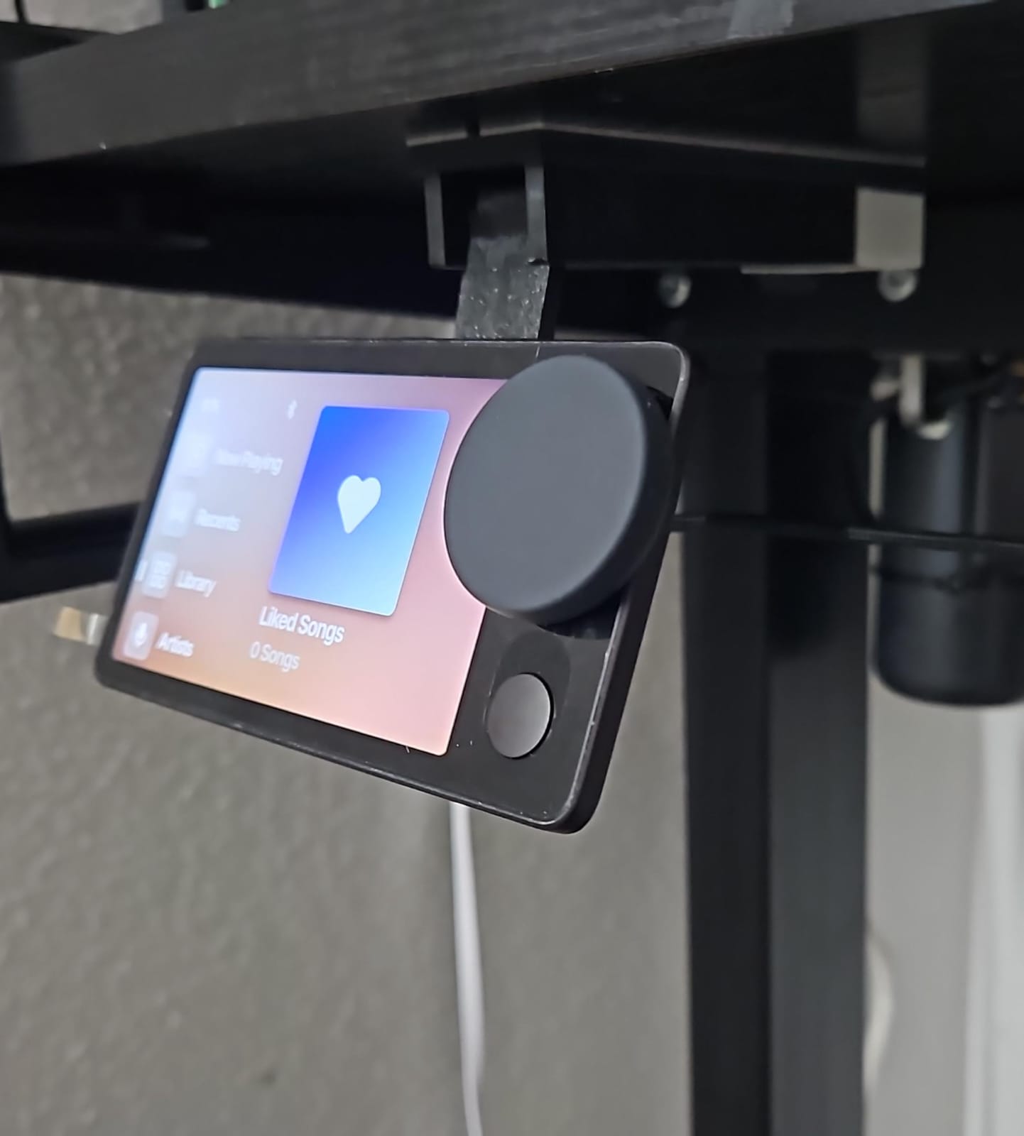 Spotify Car Thing under desk slide mount v1.0