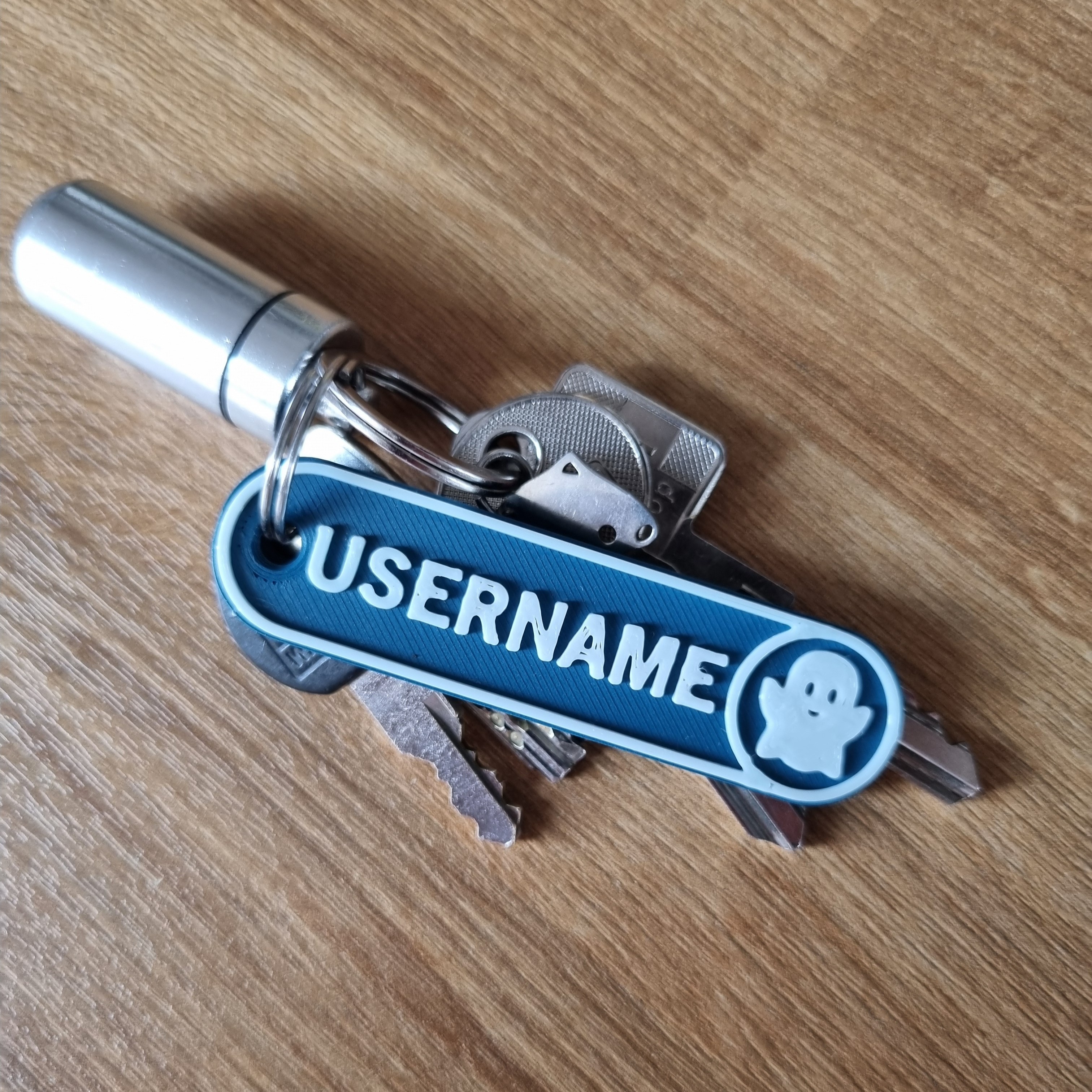 Geocaching - Keychain Username Tag for Virtuals