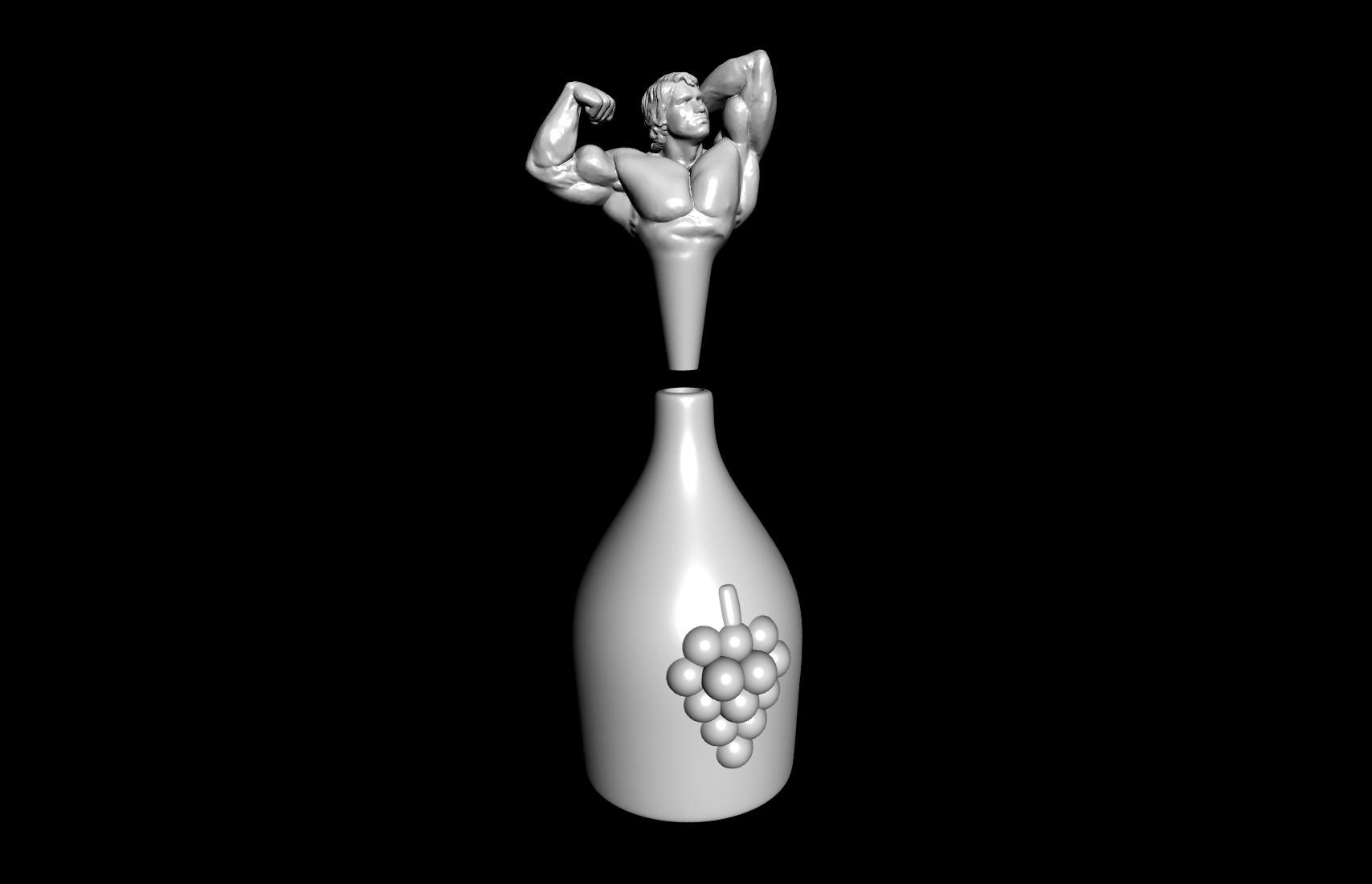 Arnold Schwarzenegger as bottle cap