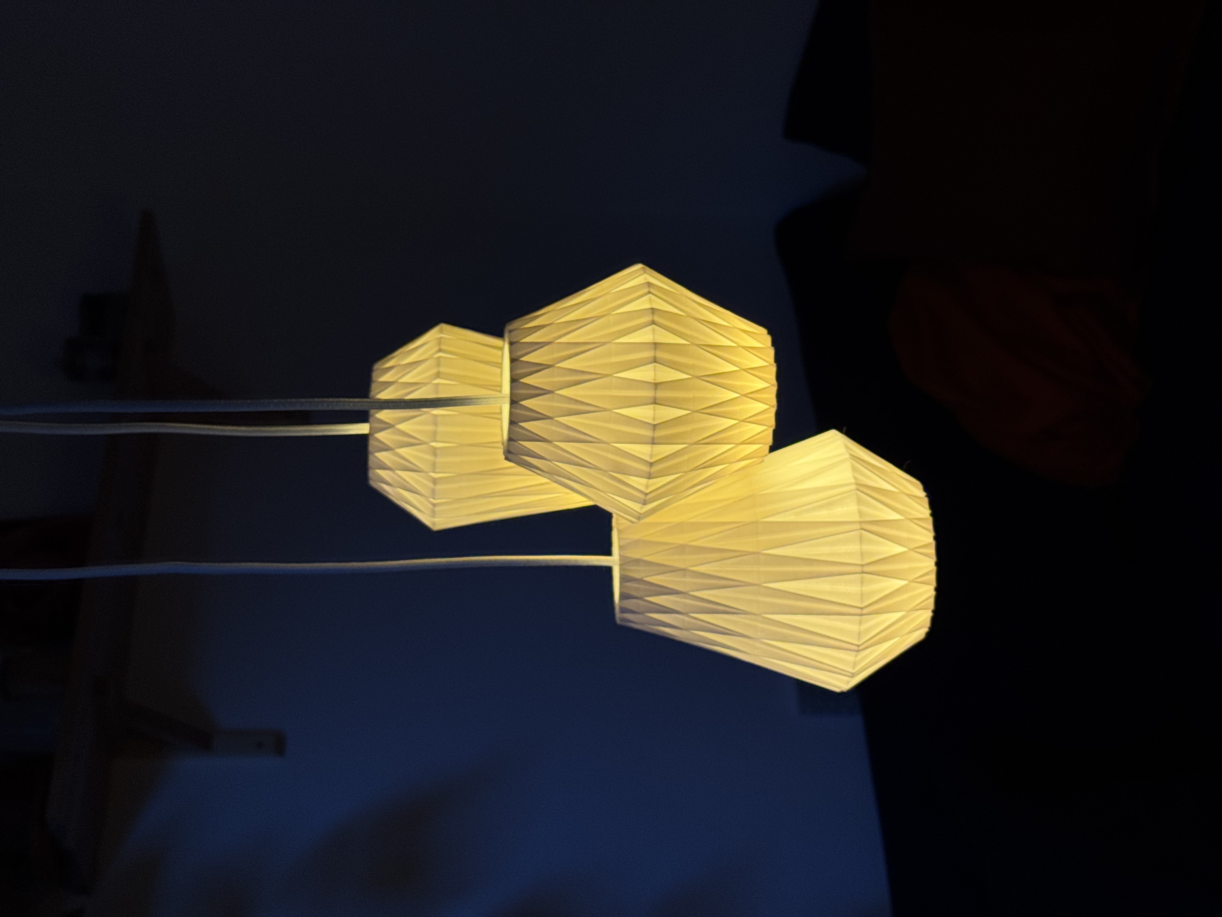 Parametric Trio Pendant Light – Sloped and Flat Ceiling Canopy