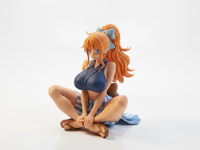 Seated Female Figurine Anime Style 3D Printable