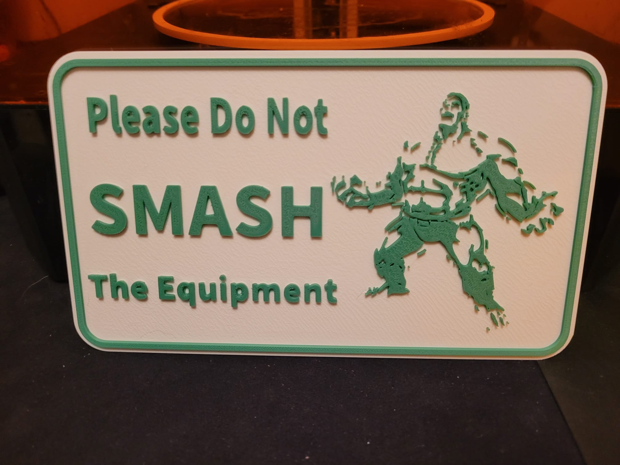 Hulk Smash Sign