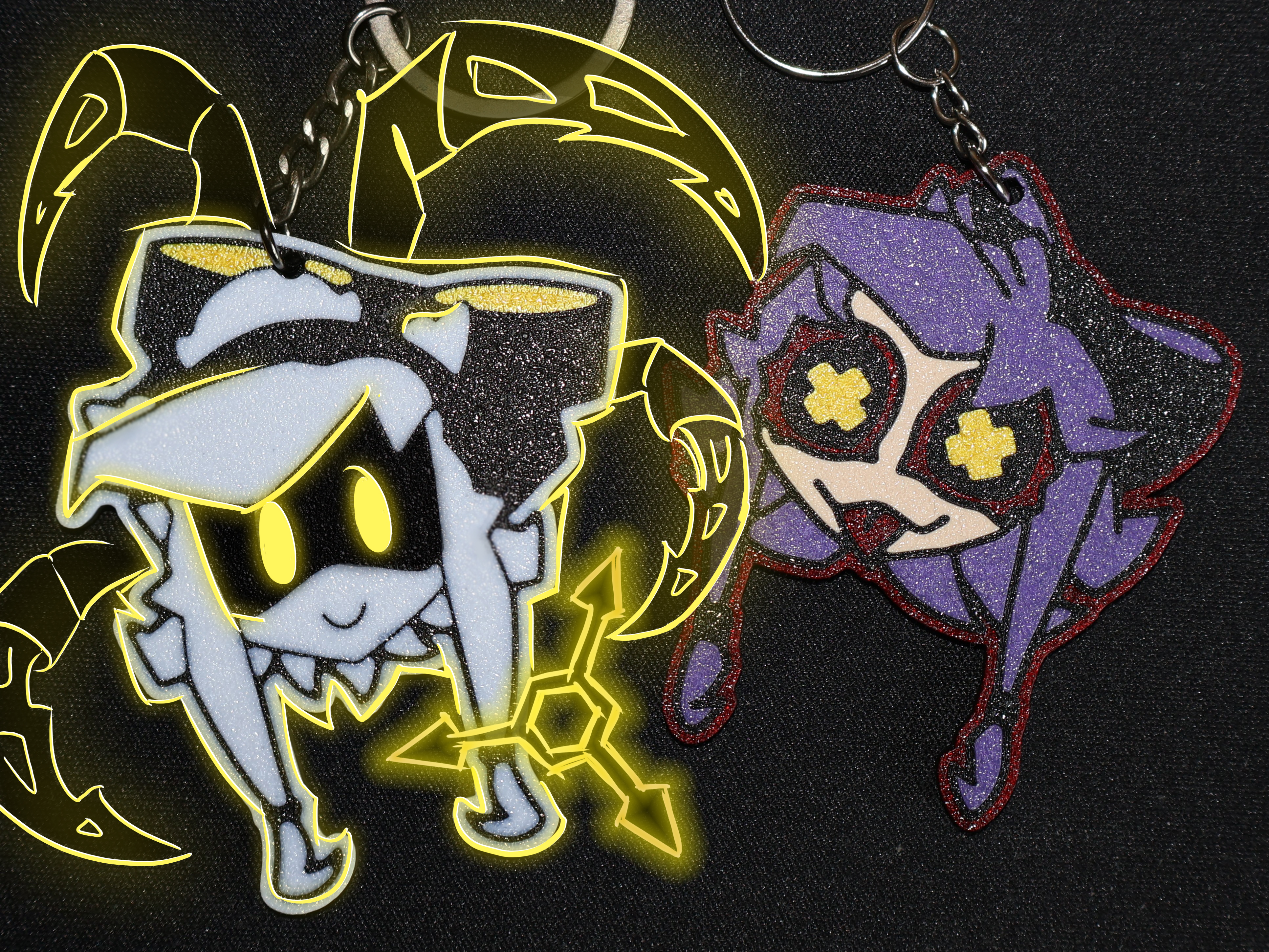 Cyn Keychain Murder Drones Glitch pin