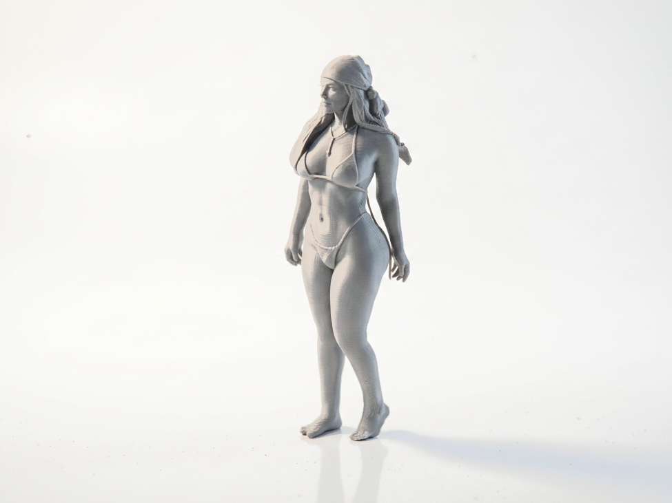 Bikini Babe Female Figure Statue 3D Printable