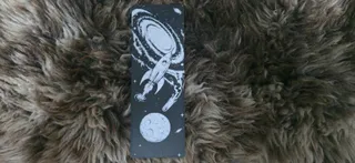 Retro Rocket Moon Bookmark
