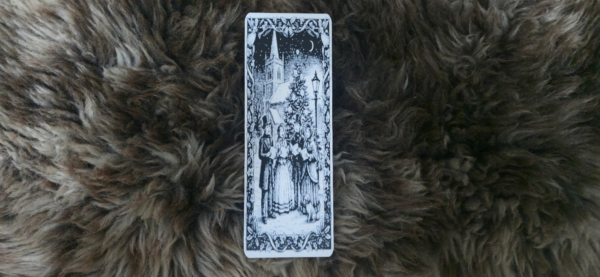 Carolers Under Lamplight Bookmark