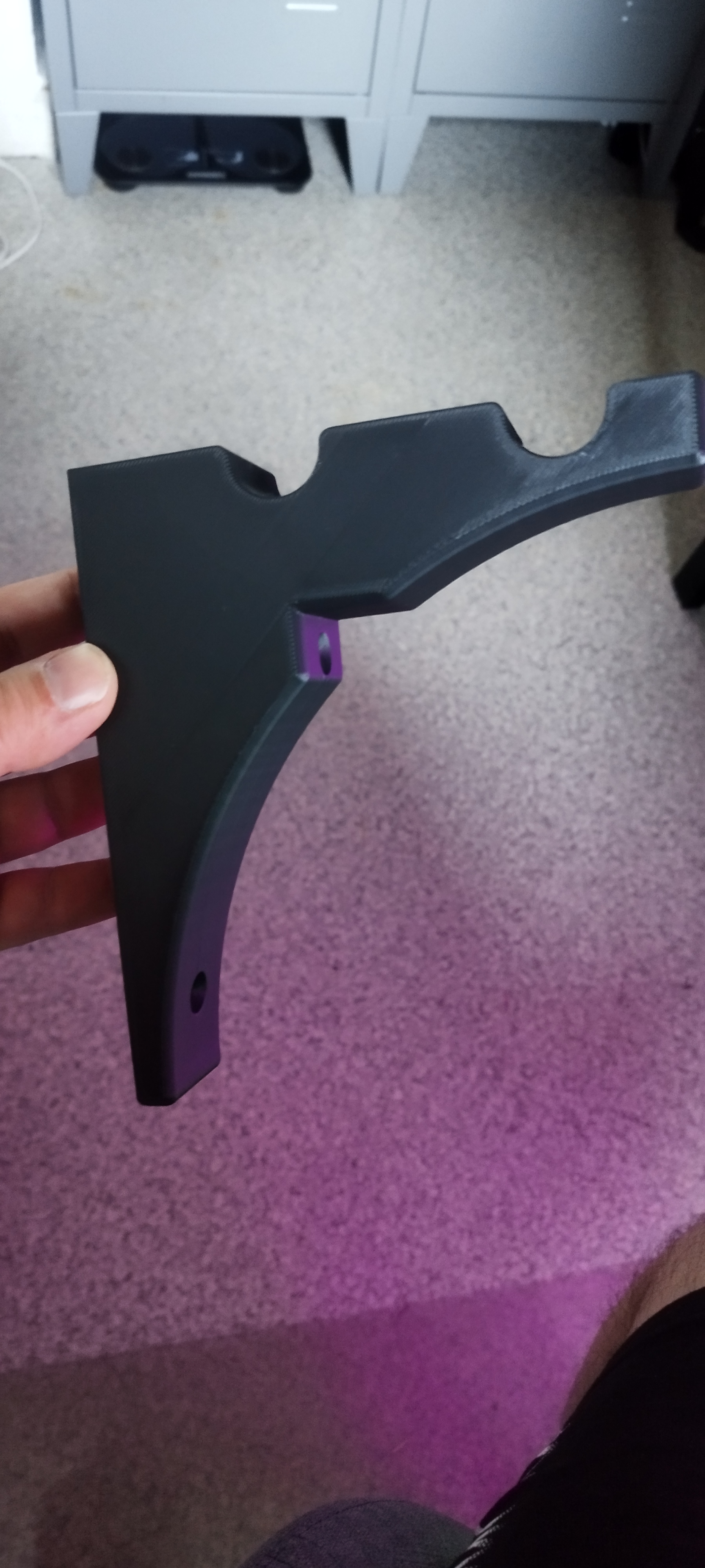 Support double équerre pour barre à rideaux