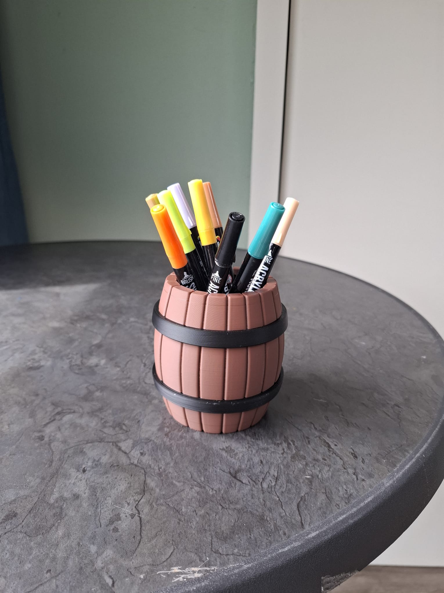 Captain’s Barrel – Pirate Pen Holder