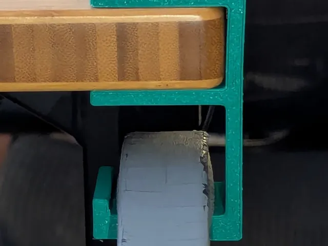 Friction-fit desk headphone hook