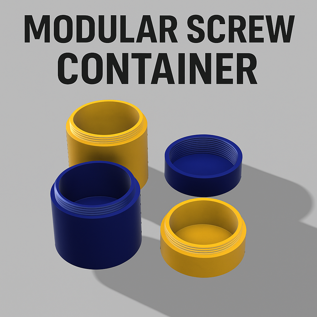 Miniatura 6 do modelo 3D Modular Screw Container
