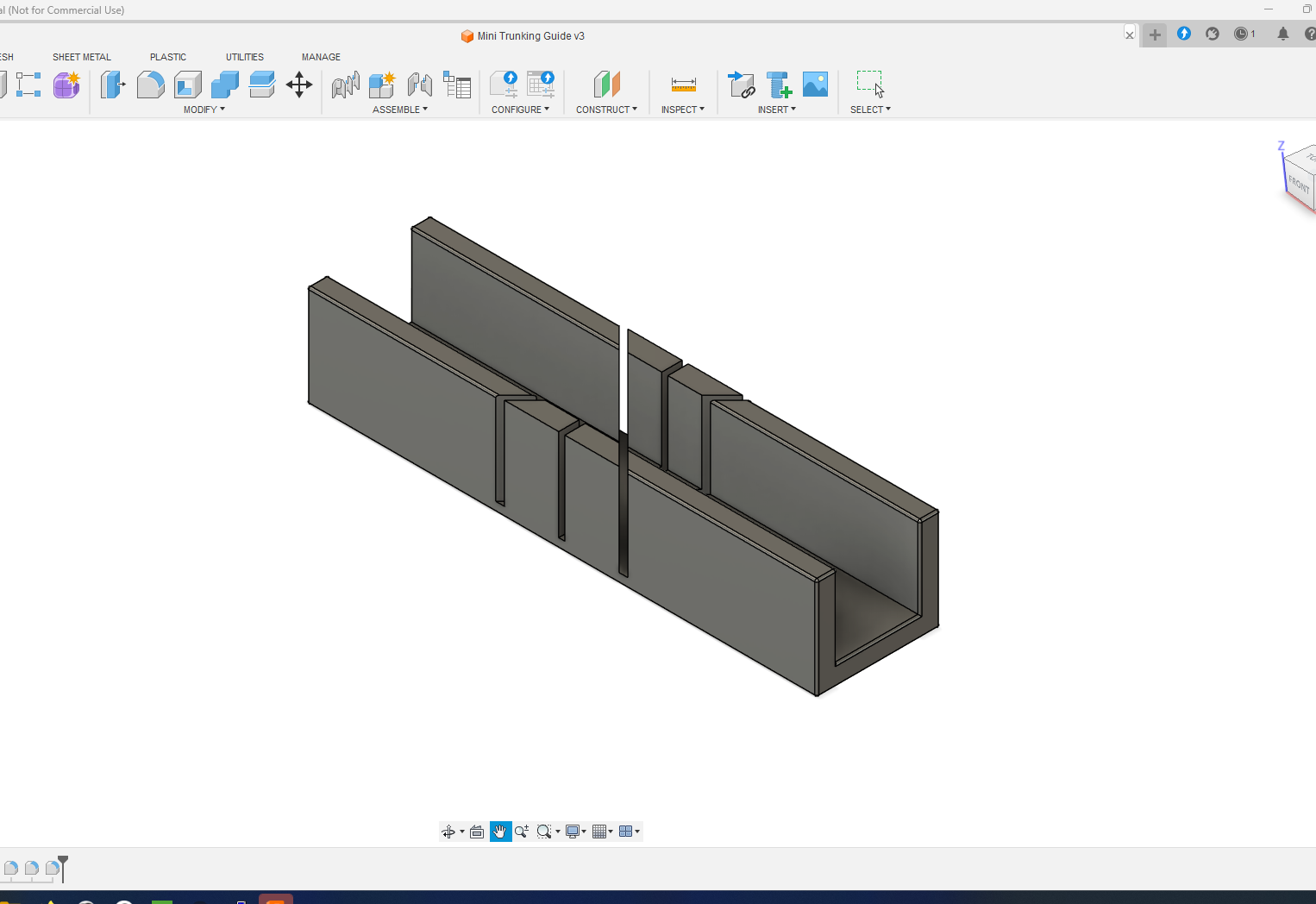 16mm Mini trunking cutting guide mitre