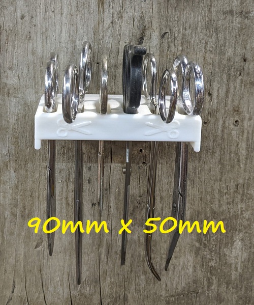 Six Small Scissors Forceps Holder Wall Mount — miniatura 3
