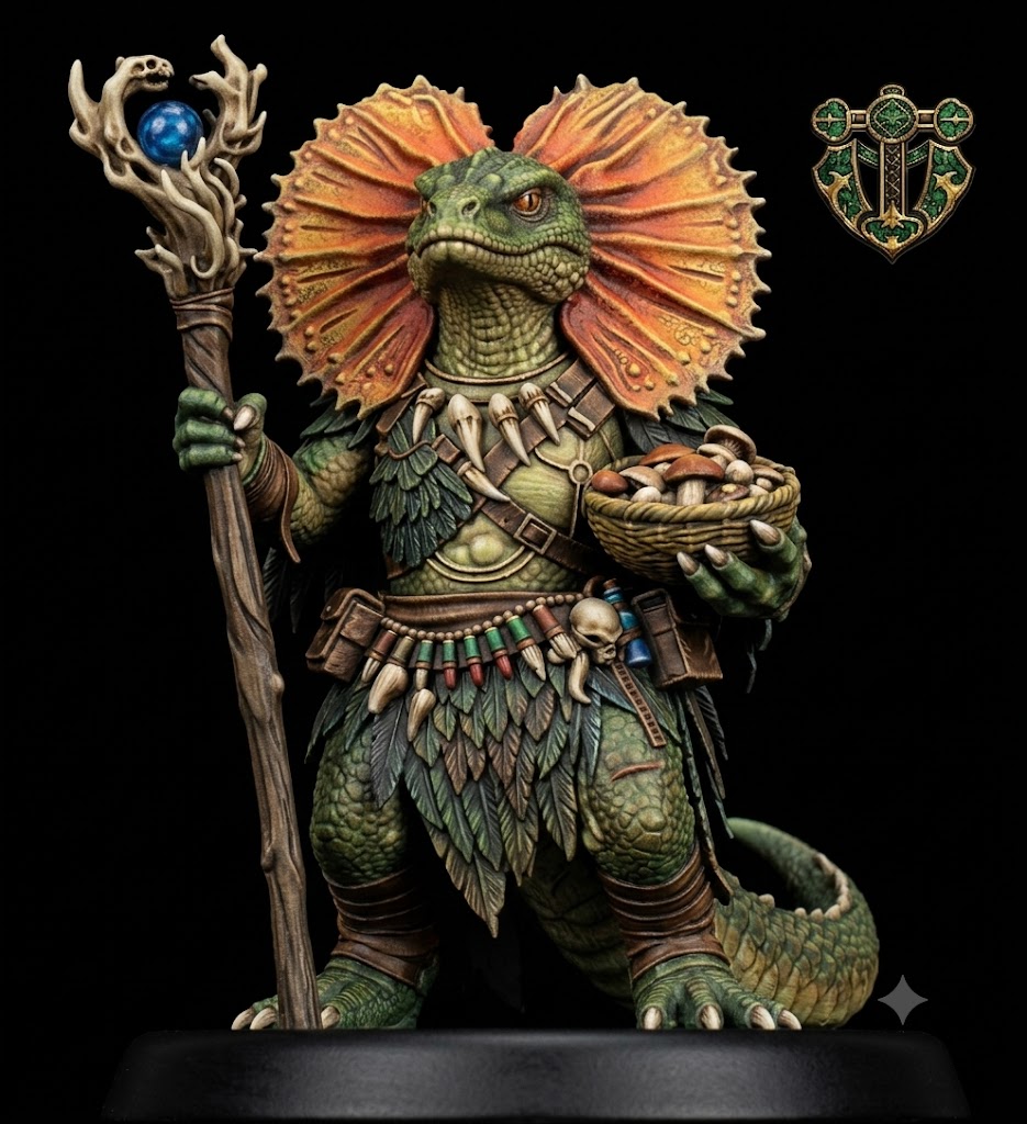 Lizardfolk Druid — miniatura 2
