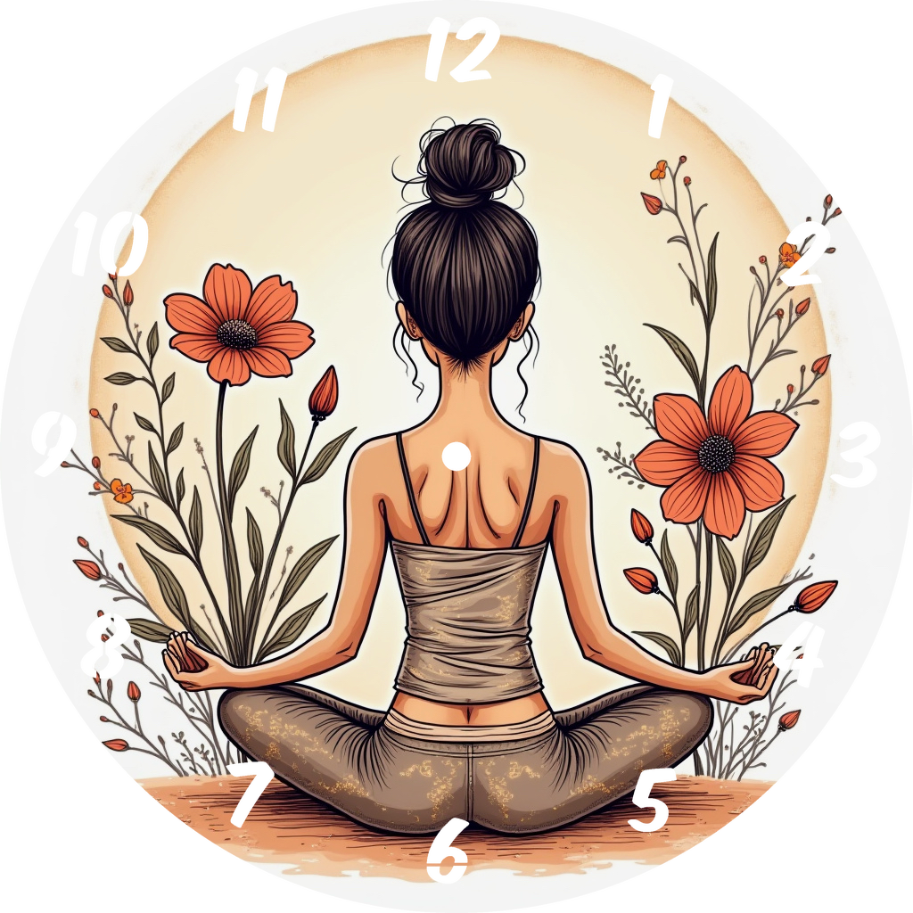 Wall Clock Hueforge Yoga