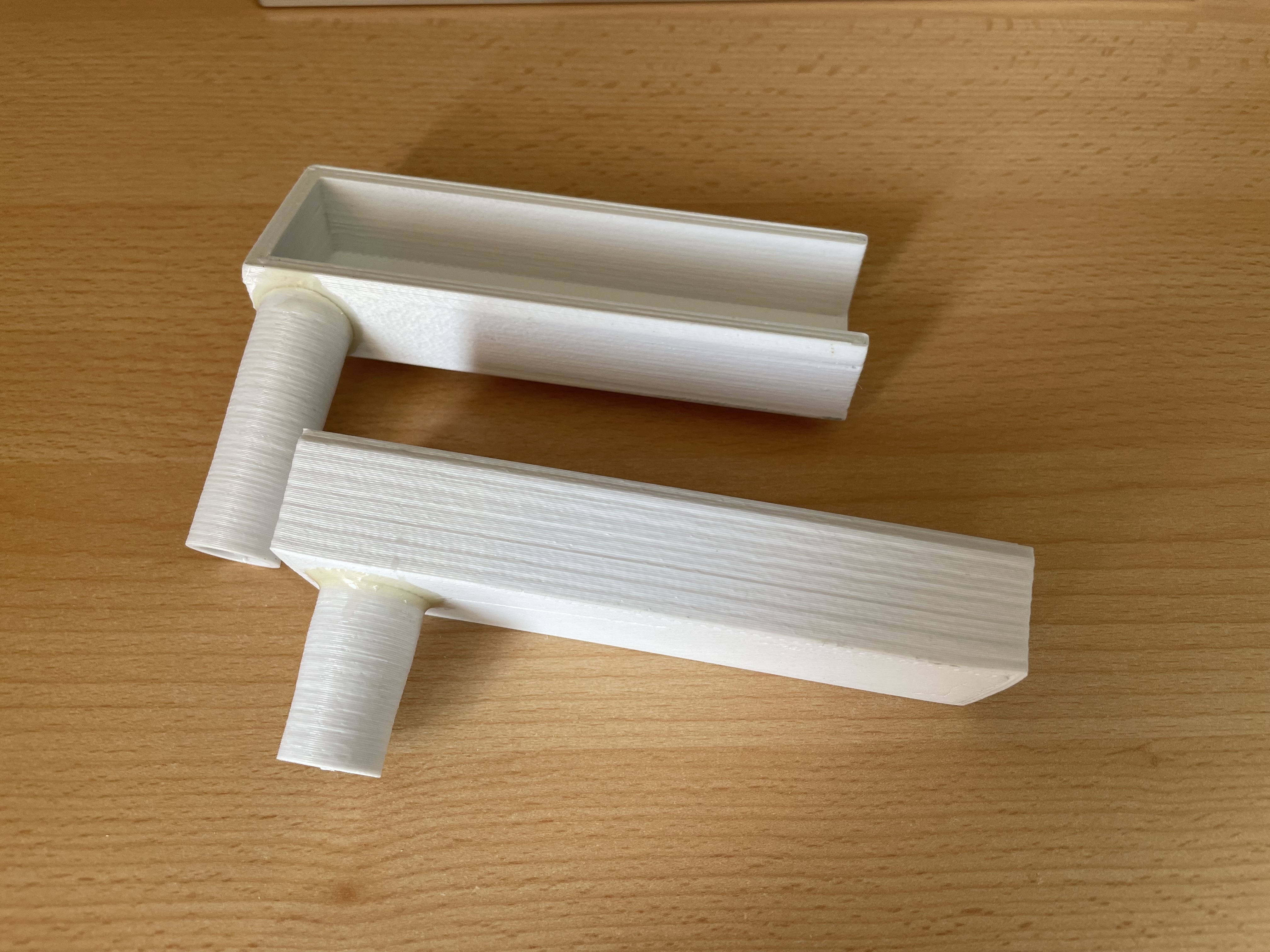 Gutter adapter for greenhouse / Dachrinnenadapter für Gewächshaus
