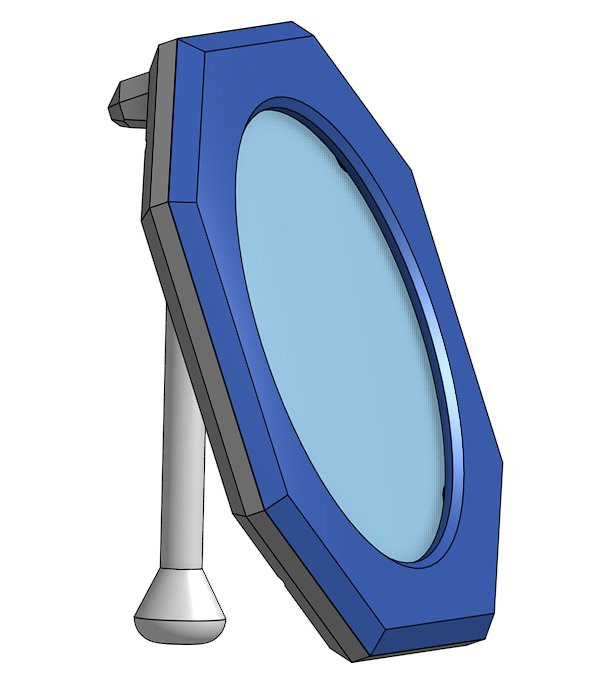 5" Semiconductor Wafer Display Frame