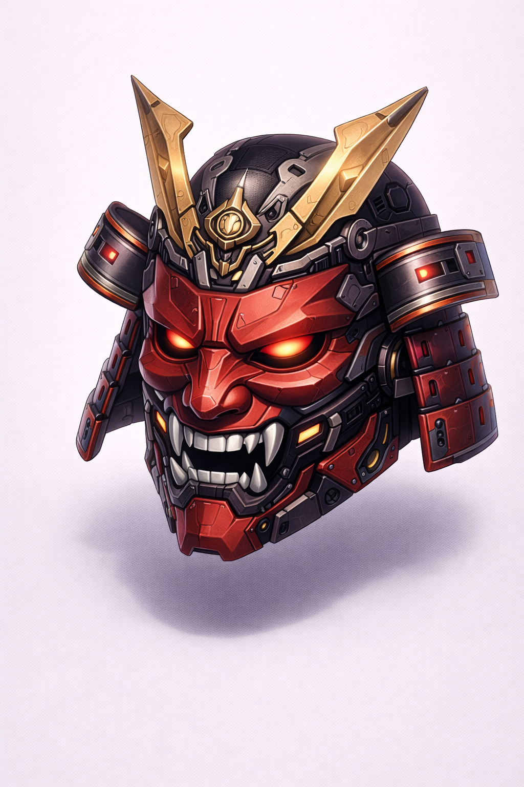 Futuristic Japanese Samurai Mask