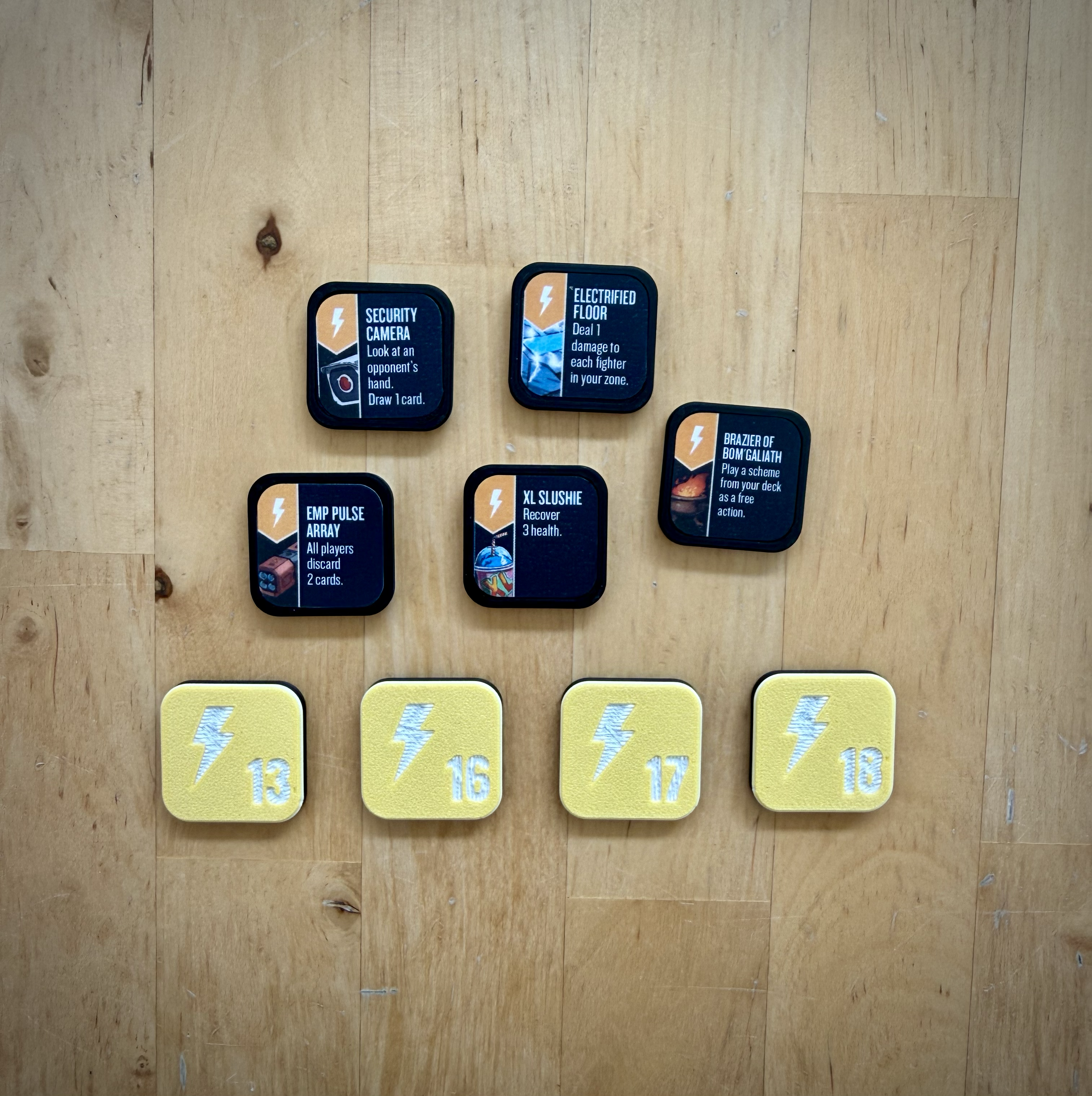 Unmatched Map Token Bases with Numbered Backs — thumbnail 3