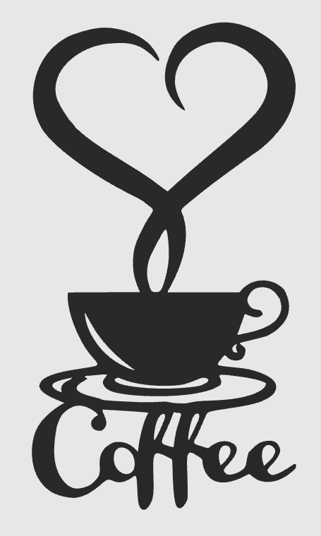 Miniatura 4 do modelo 3D Coffee Wall Art