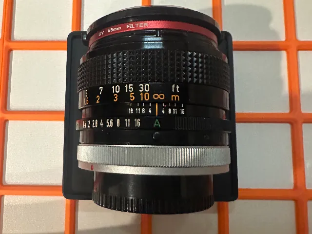 Gridfinity bin Canon FD 50mm f1.4