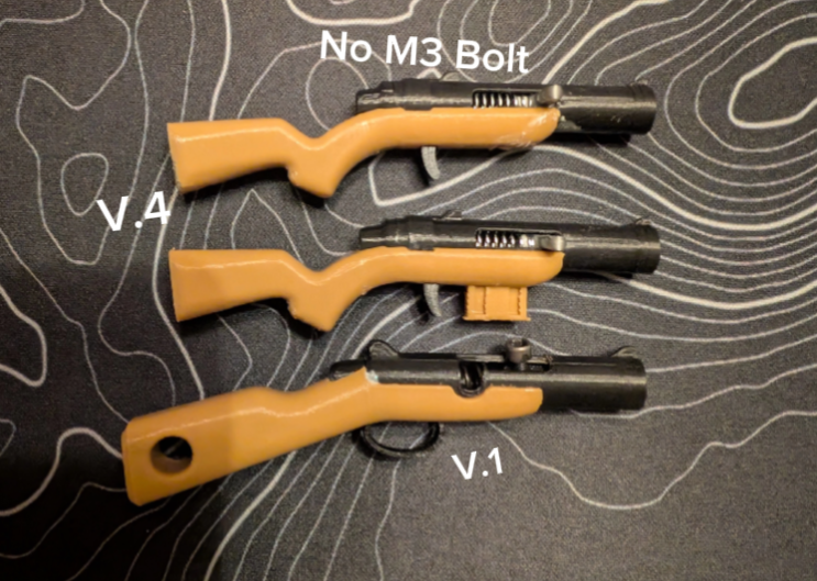 Bolt Action Rifle V.4 (Working) No Screw! (Multiple Versions)