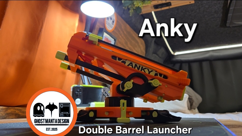 Anky Double Barrel Nerf and Paper Plane Launcher