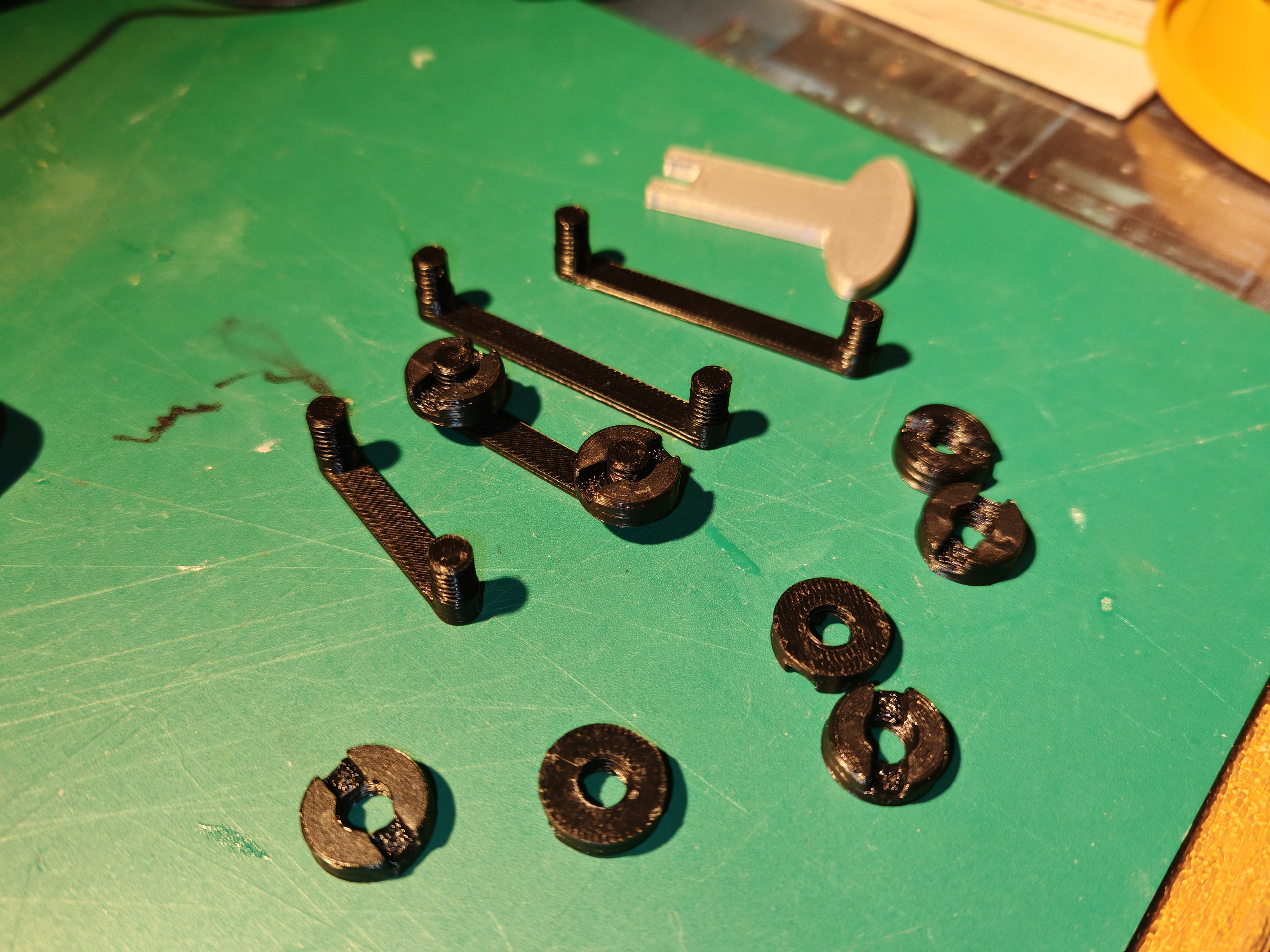 Fastener for Logitech Extreme 3D Pro mount plate & Thrustmaster desk clamp 3D model thumbnail
