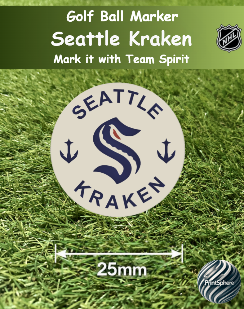Golf - Golf Ball Marker - NHL - Pacific - Seattle Kraken