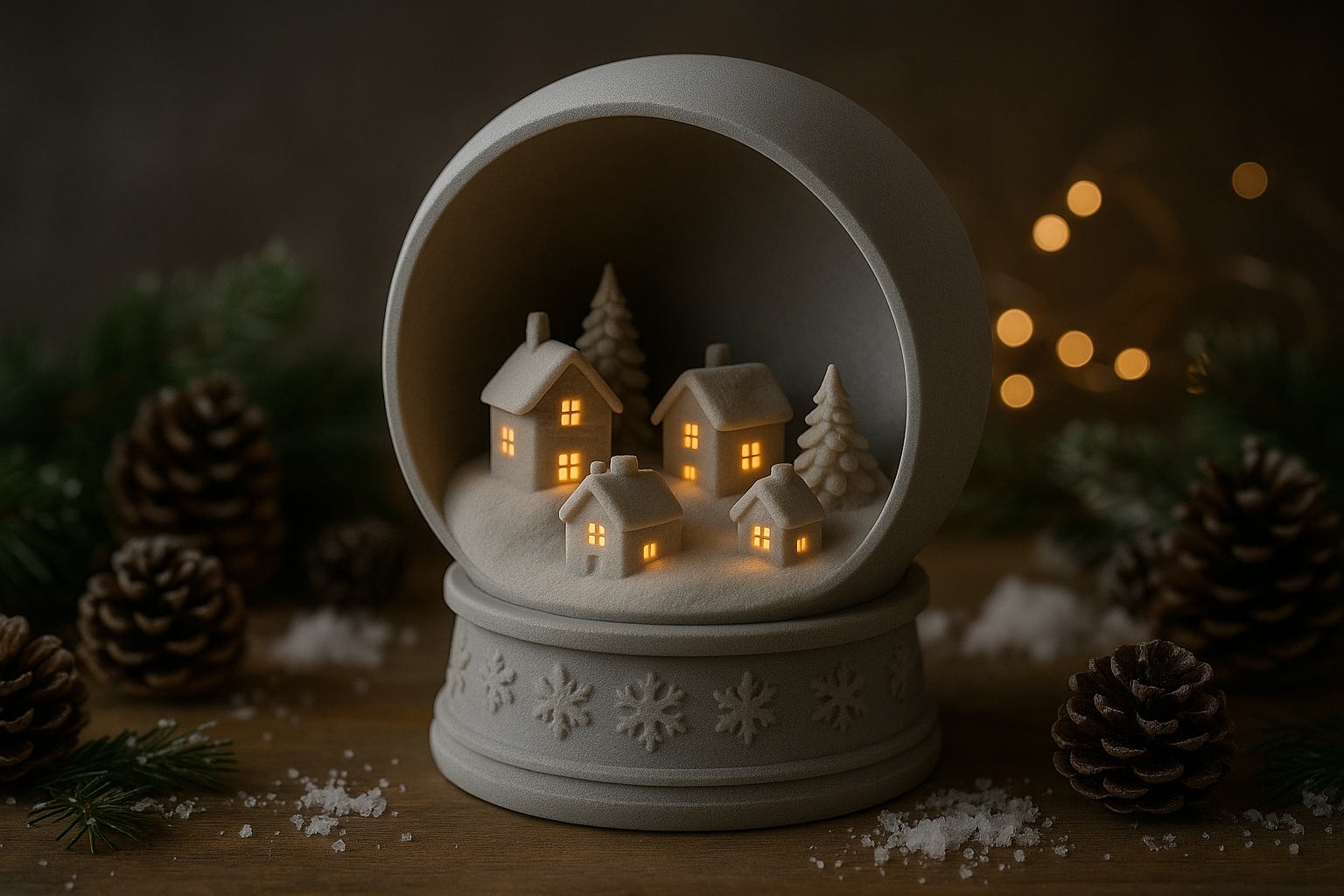 Winter Village Snowglobe