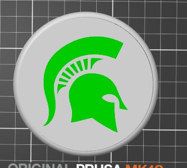 Michigan State Coaster & Coaster Holder