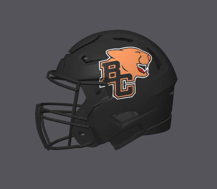 battle helm or football helmet Football helmet