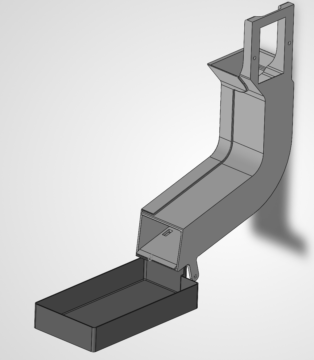 Poop bin for poop slide
