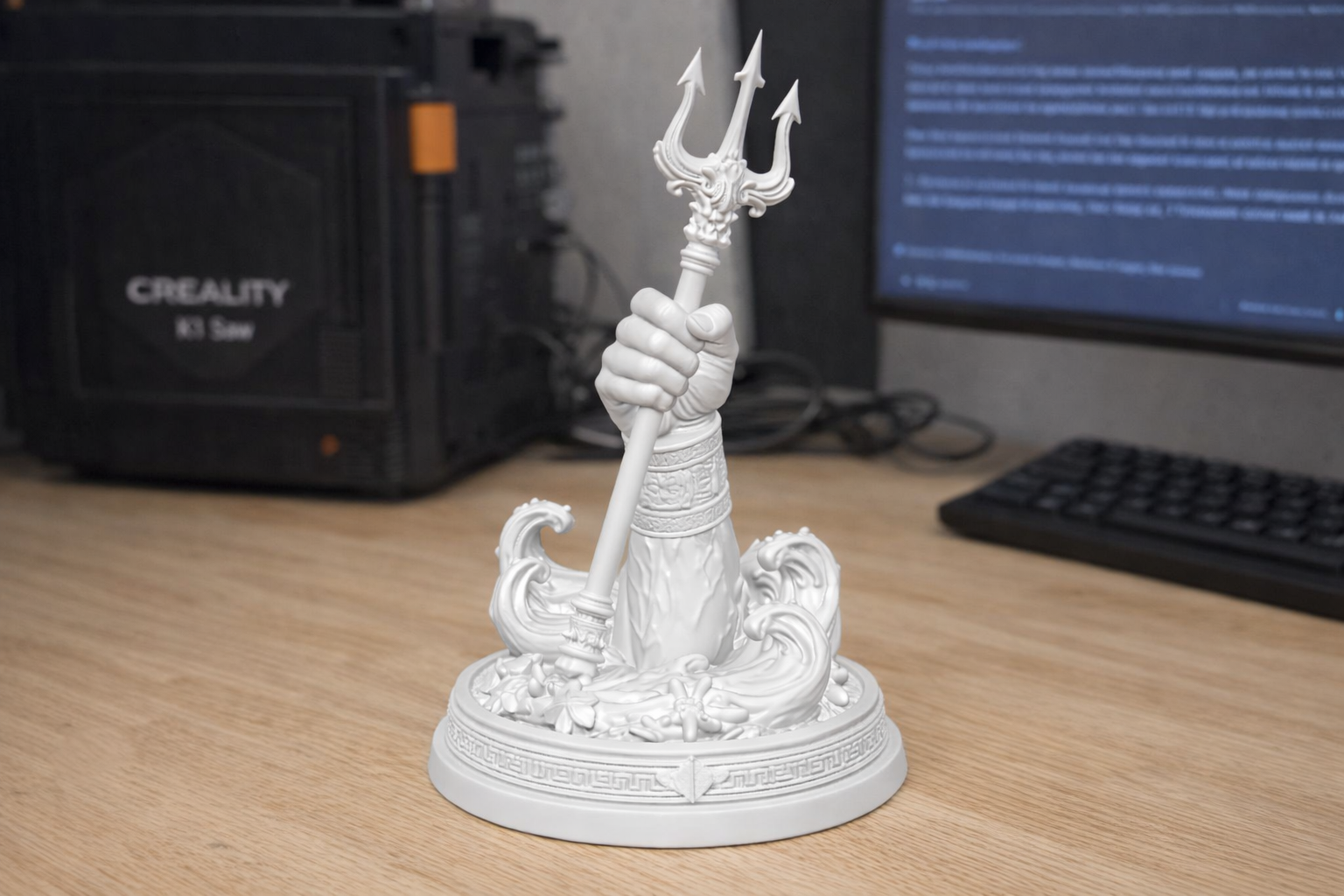 Ocean King’s Trident – Desk Display Statue