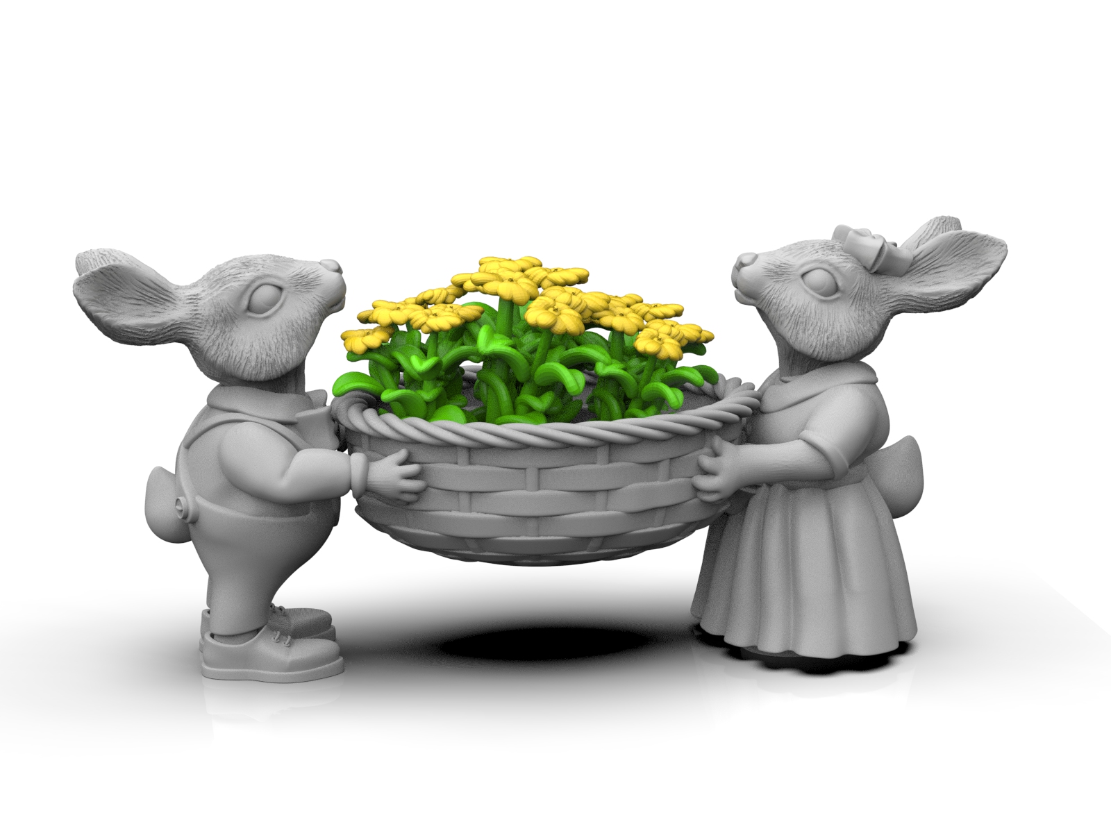 garden rabbits — miniatura 4