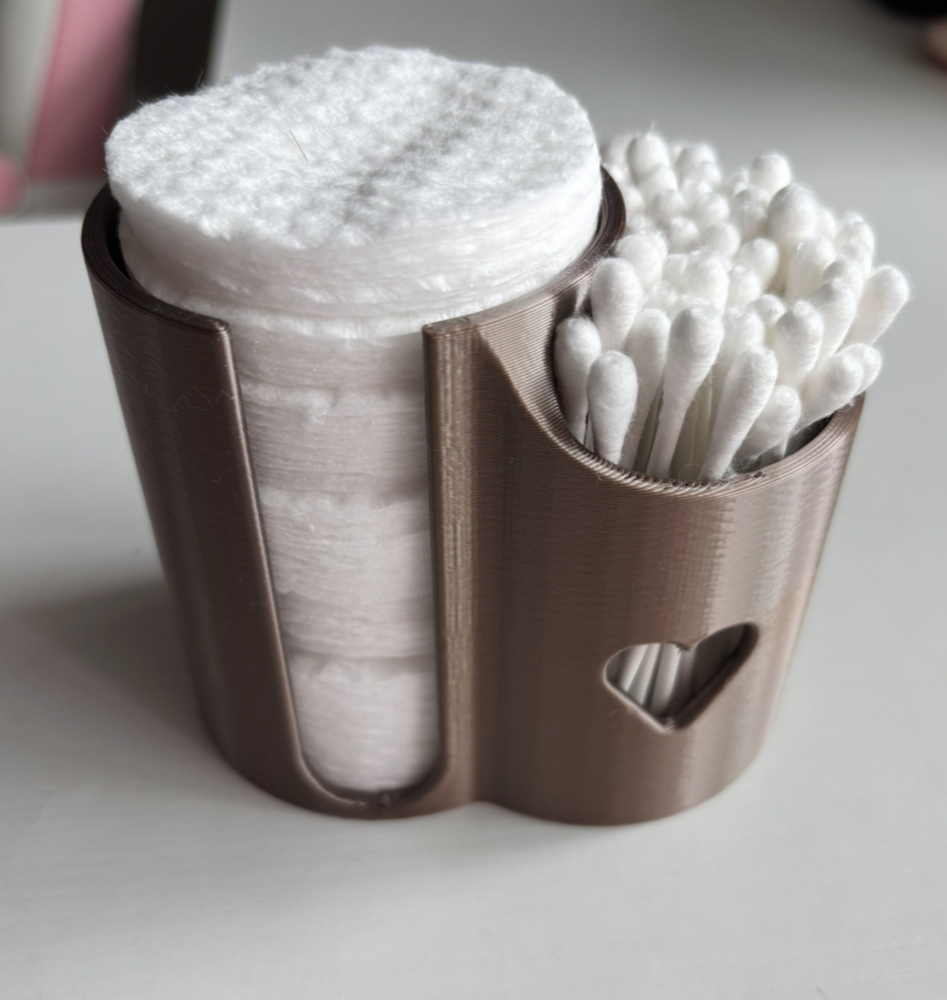 Cotton pads and swabs organizer