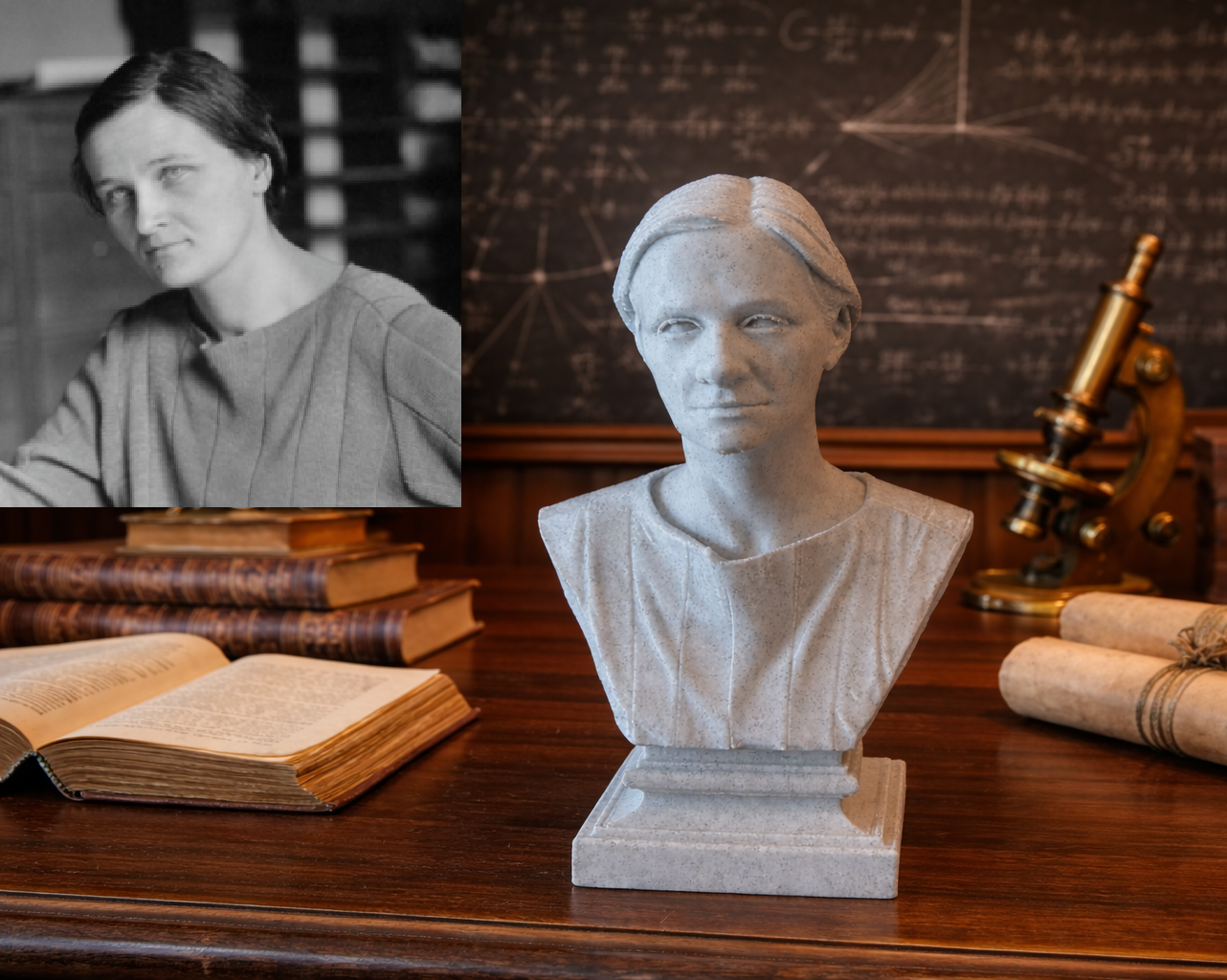 Cecilia Helena Payne-Gaposchkin — Bust 3D model by Julien Mairy