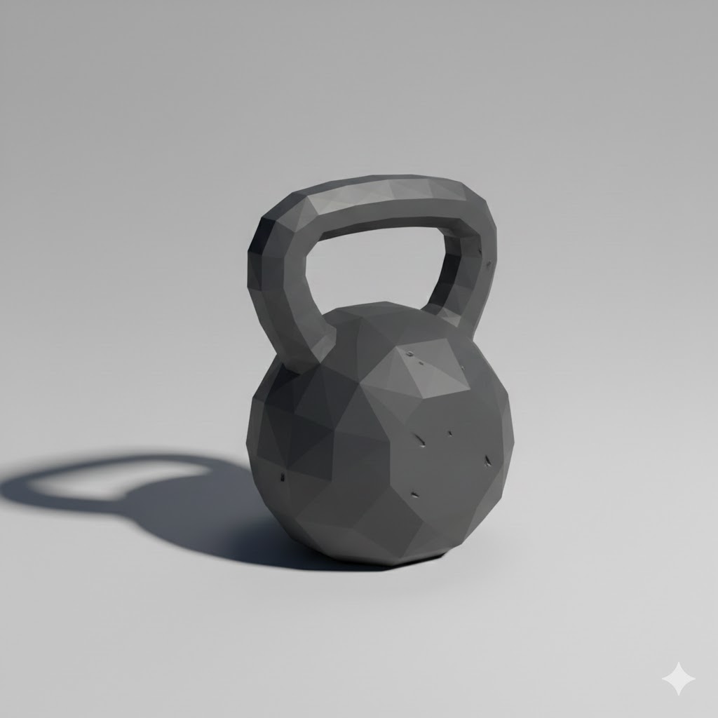 Low Poly Kettlebell