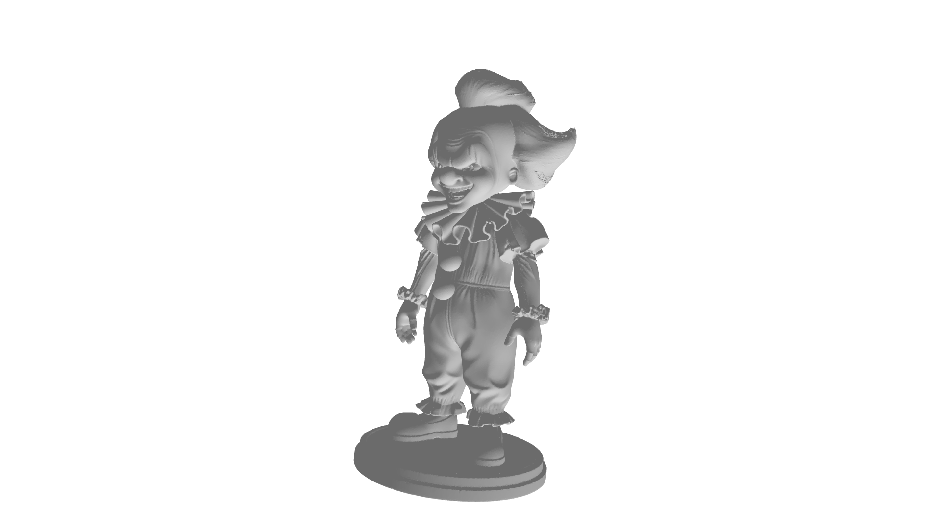 Pennywise: The Dancing Clown – High-Detail Horror Statue 3D model